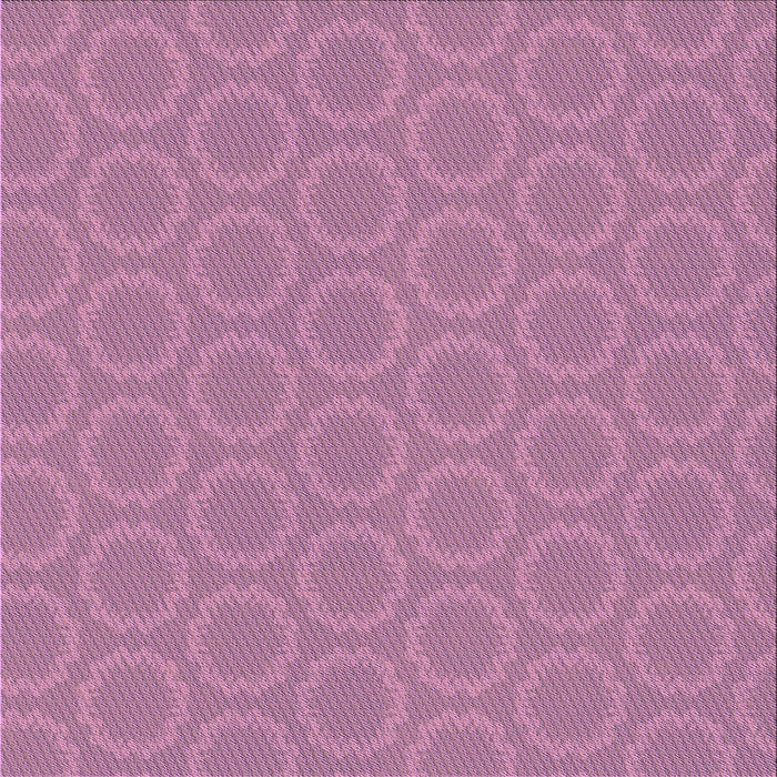 Round Machine Washable Transitional Pink Rug, wshpat2480pur