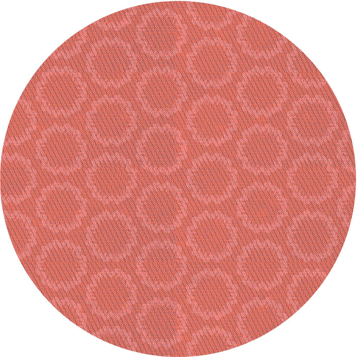 Square Patterned Tomato Red Rug, pat2480rd