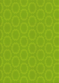 Machine Washable Transitional Green Rug, wshpat2480yw