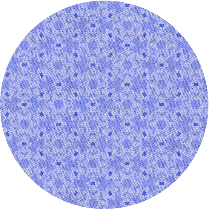 Square Machine Washable Transitional Light Slate Blue Rug in a Living Room, wshpat2481blu