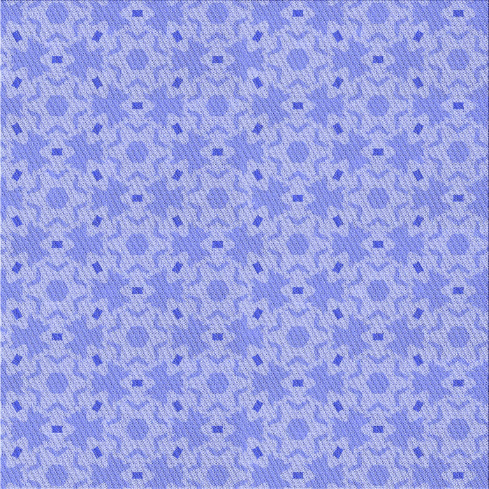 Round Patterned Light Slate Blue Rug, pat2481blu