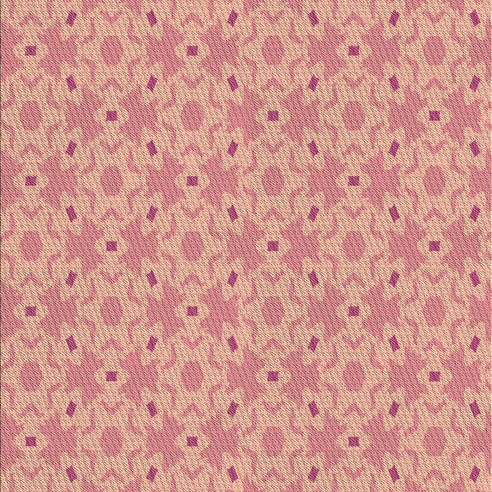 Machine Washable Transitional Light Salmon Pink Rug, wshpat2481brn