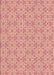 Patterned Light Salmon Pink Rug, pat2481brn