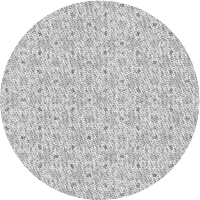 Square Patterned Dark Gray Rug, pat2481gry