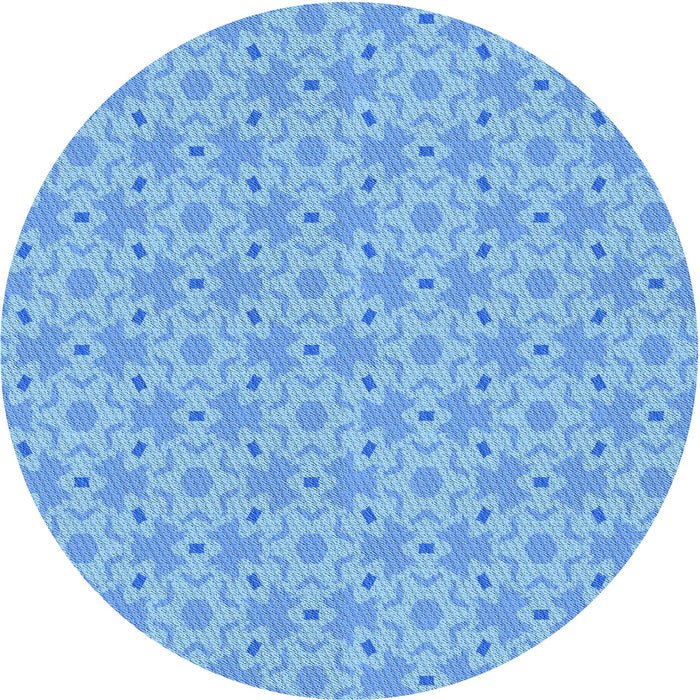 Square Machine Washable Transitional Blue Rug in a Living Room, wshpat2481lblu