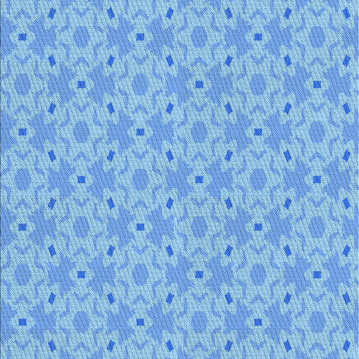 Machine Washable Transitional Blue Rug, wshpat2481lblu