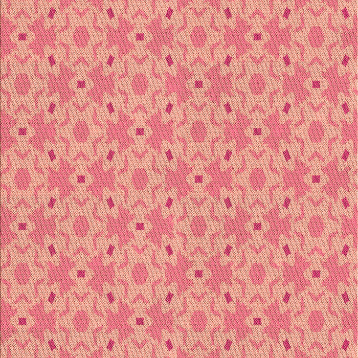 Patterned Light Salmon Rose Pink Rug, pat2481org
