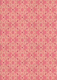 Machine Washable Transitional Light Salmon Rose Pink Rug, wshpat2481org