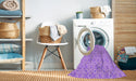 Machine Washable Transitional Violet Purple Rug in a Washing Machine, wshpat2481pur