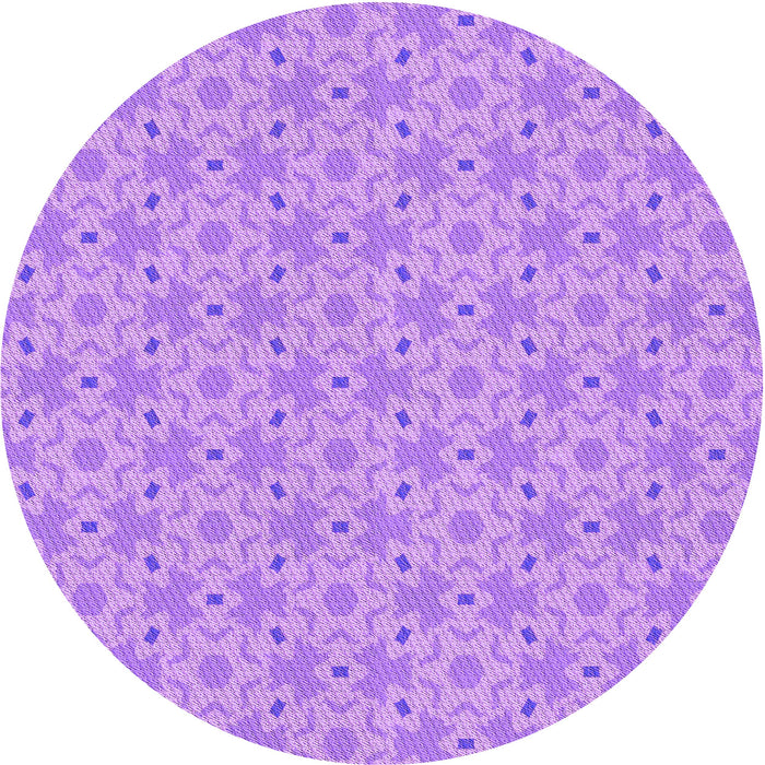 Square Patterned Violet Purple Rug, pat2481pur