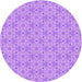 Square Patterned Violet Purple Rug, pat2481pur