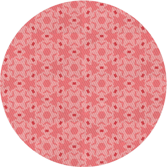 Square Machine Washable Transitional Light Coral Pink Rug in a Living Room, wshpat2481rd