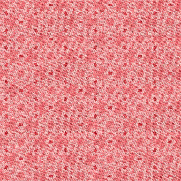 Round Patterned Light Coral Pink Rug, pat2481rd