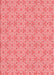 Patterned Light Coral Pink Rug, pat2481rd