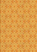 Patterned Neon Orange Rug, pat2481yw