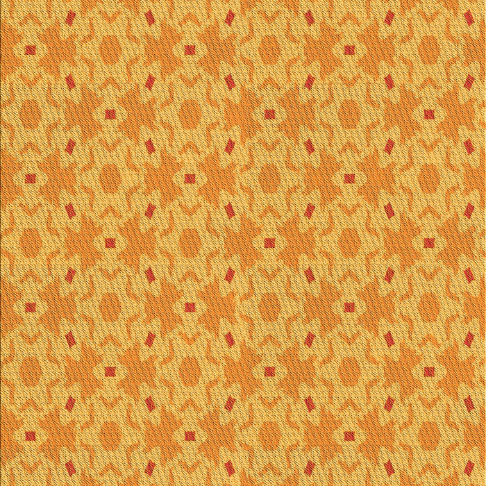 Patterned Neon Orange Rug, pat2481yw