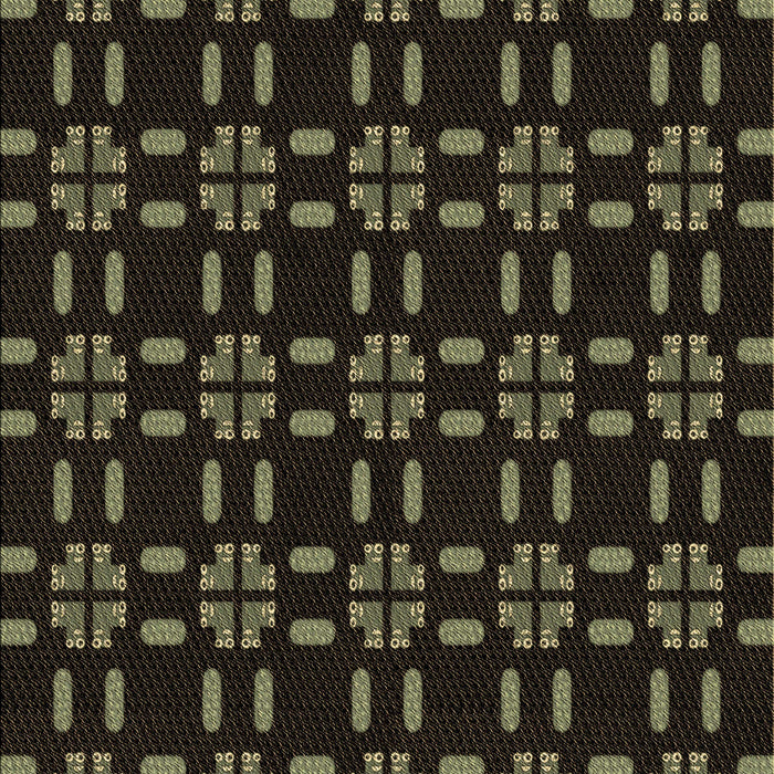 Patterned Black Rug, pat2482brn