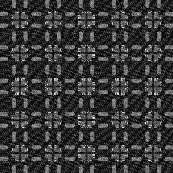 Round Machine Washable Transitional Black Rug, wshpat2482gry