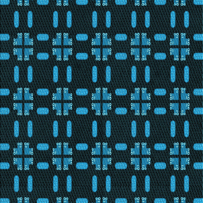 Patterned Black Rug, pat2482lblu