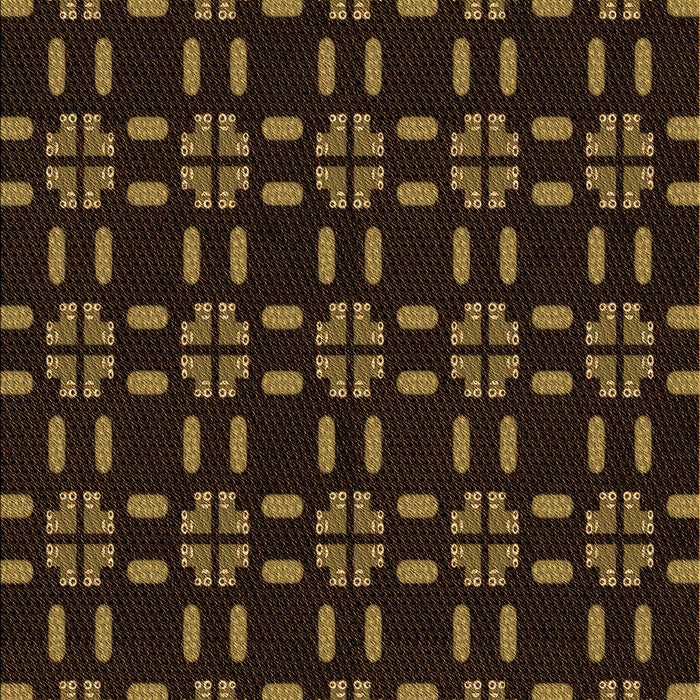 Patterned Saddle Brown Rug, pat2482org