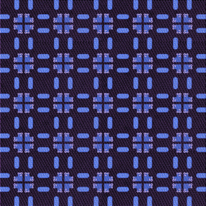 Round Patterned Slate Blue Rug, pat2482pur