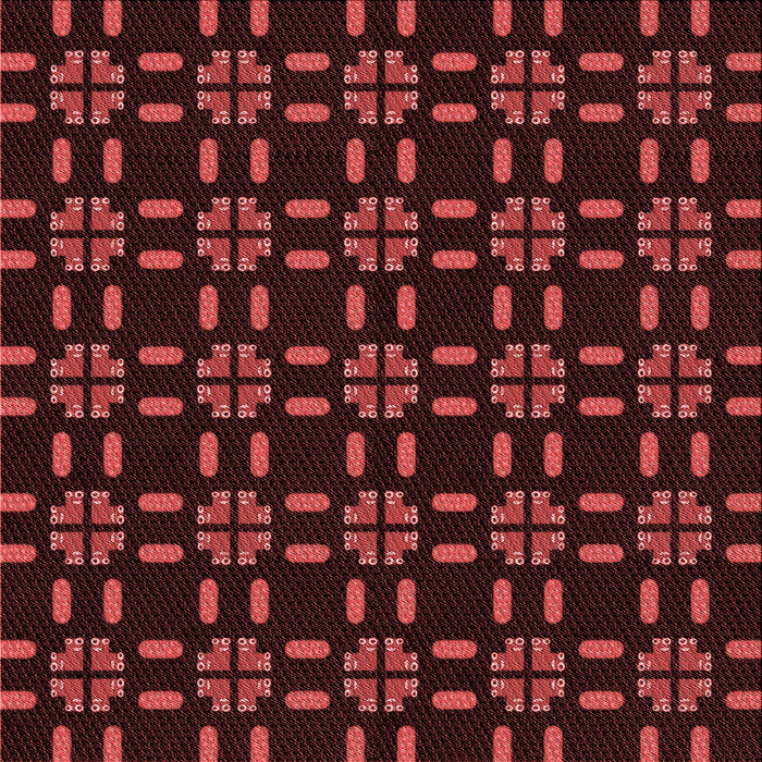 Round Patterned Dark Scarlet Red Rug, pat2482rd