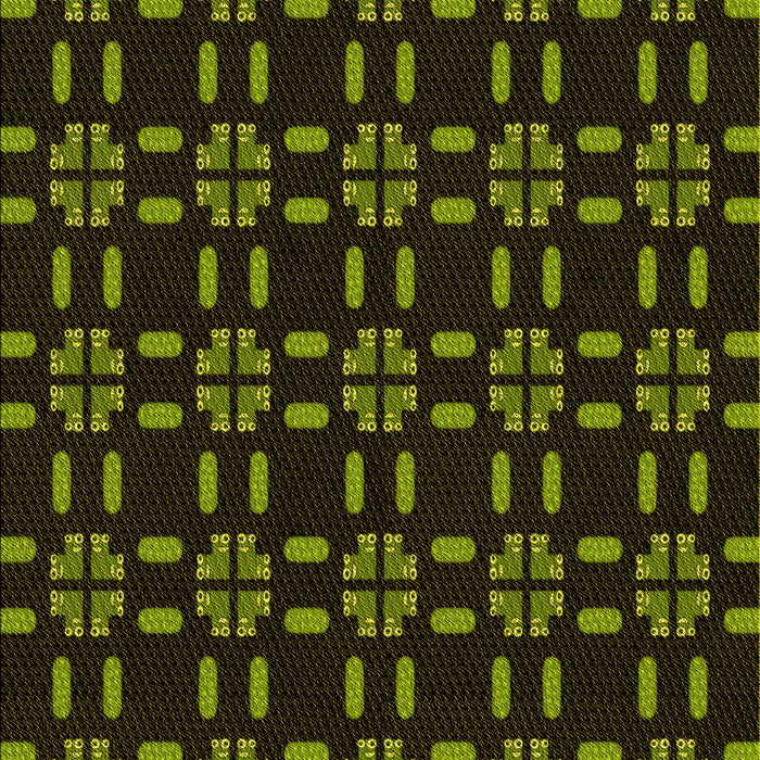 Patterned Black Rug, pat2482yw