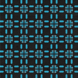 Sideview of Machine Washable Transitional Black Rug, wshpat2482