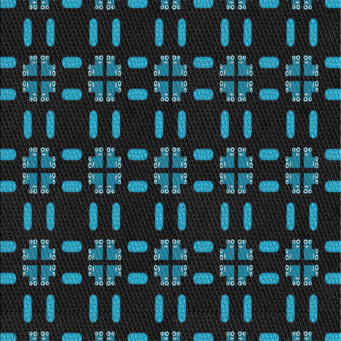 Patterned Black Novelty Rug, pat2482