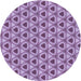 Square Patterned Orchid Purple Rug, pat2483blu