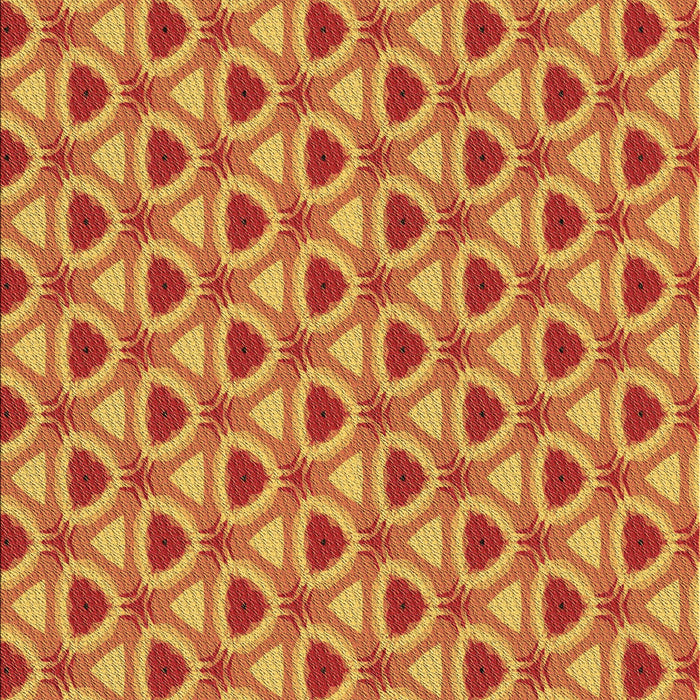 Patterned Scarlet Red Rug, pat2483brn