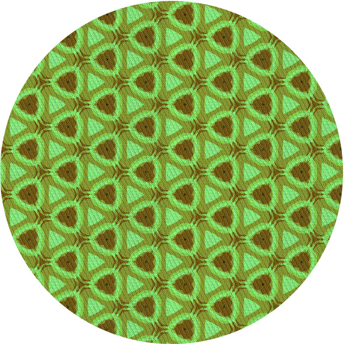 Square Machine Washable Transitional Green Rug in a Living Room, wshpat2483grn