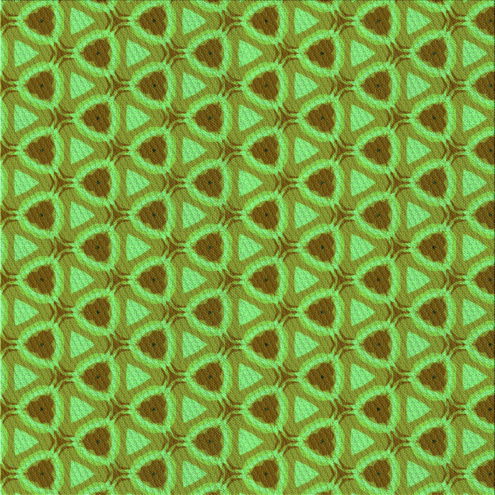 Round Patterned Green Rug, pat2483grn