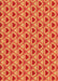 Patterned Neon Red Rug, pat2483org