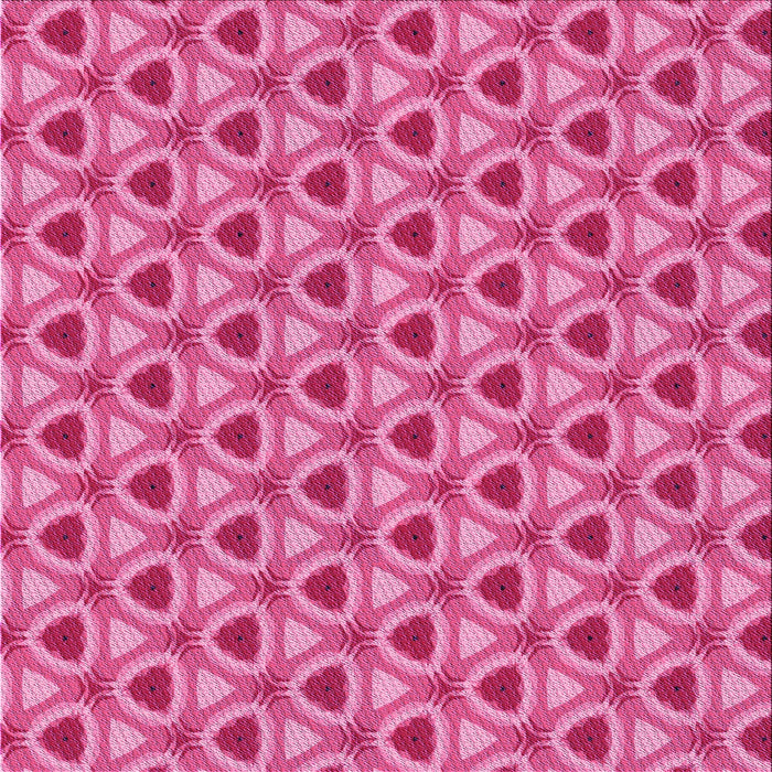 Round Patterned Raspberry Red Rug, pat2483pur