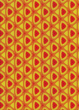 Patterned Deep Yellow Novelty Rug, pat2483