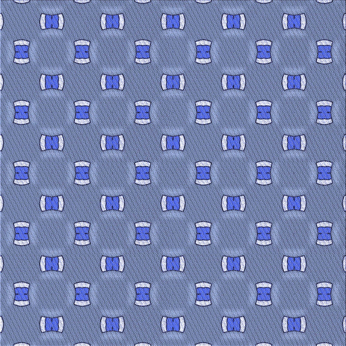 Round Patterned Sky Blue Rug, pat2484blu