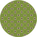 Square Patterned Pistachio Green Rug, pat2484brn