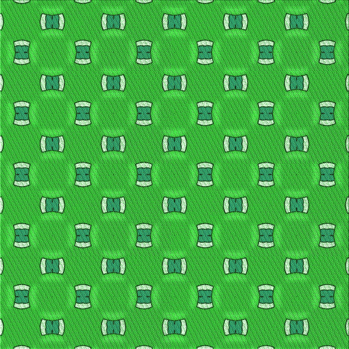 Round Patterned Lime Green Rug, pat2484grn