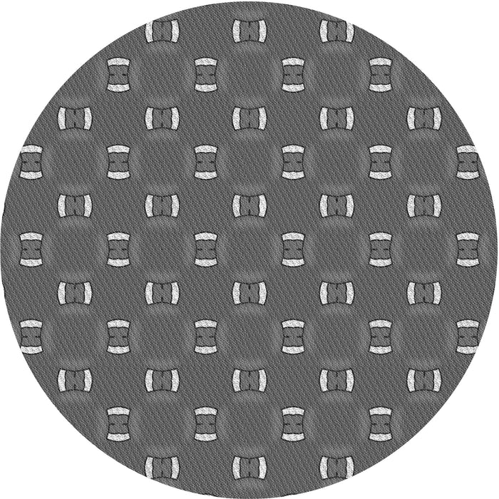 Square Machine Washable Transitional Gray Rug in a Living Room, wshpat2484gry