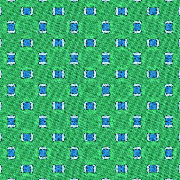 Round Machine Washable Transitional Spring Green Rug, wshpat2484lblu