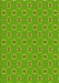 Patterned Bright Green Rug, pat2484yw