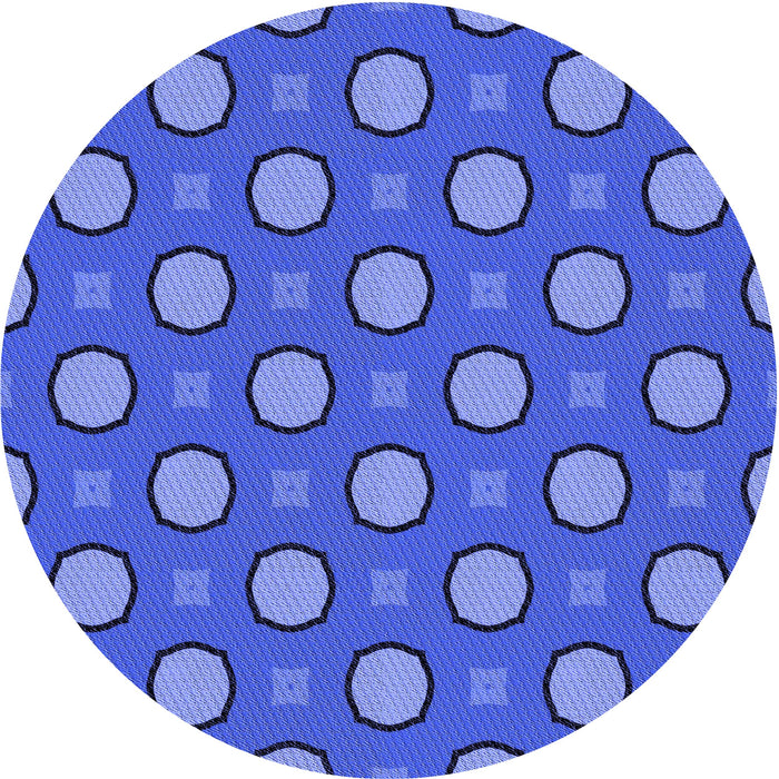 Square Patterned Sky Blue Rug, pat2485blu