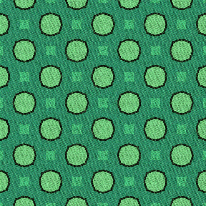 Round Patterned Neon Green Rug, pat2485grn