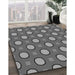 Patterned Gray Rug in Family Room, pat2485gry