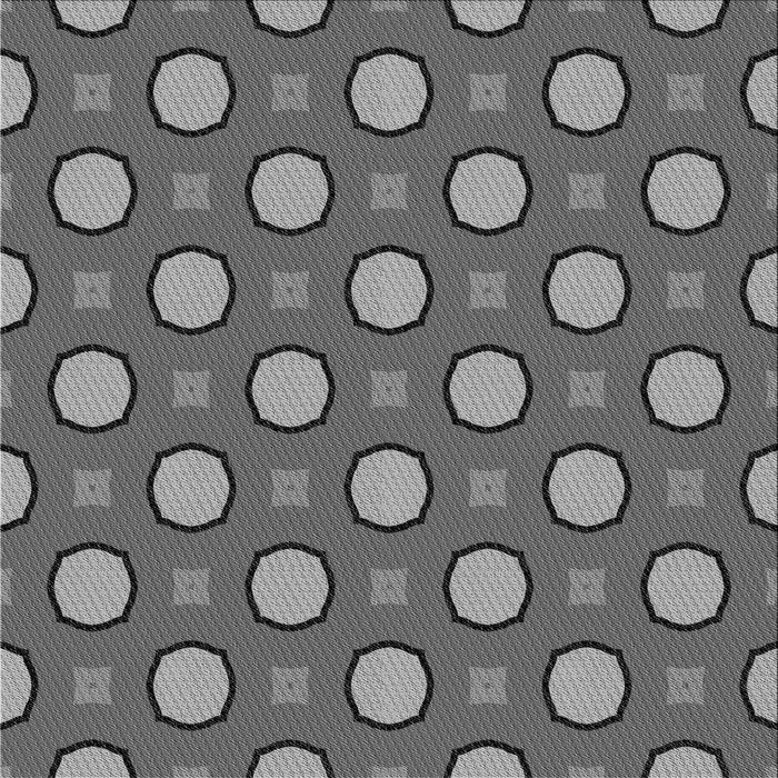 Round Machine Washable Transitional Gray Rug, wshpat2485gry