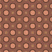 Round Patterned Brown Red Rug, pat2485org