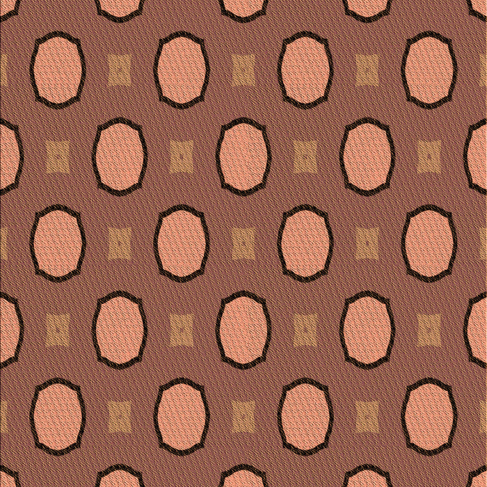 Patterned Brown Red Rug, pat2485org