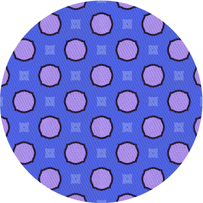 Square Machine Washable Transitional Light Slate Blue Rug in a Living Room, wshpat2485pur