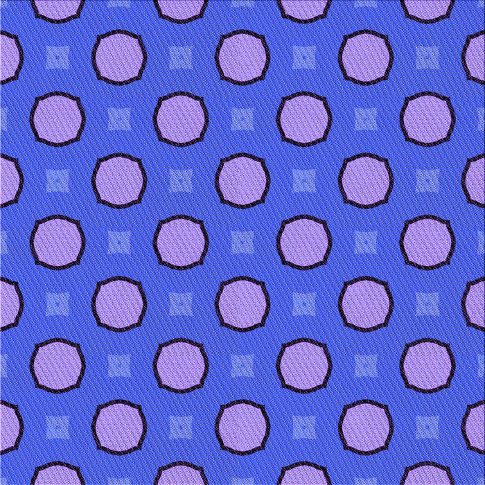 Round Patterned Light Slate Blue Rug, pat2485pur